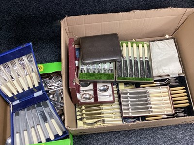 Lot 257 - A Collection of Assorted Plated Cutlery,...