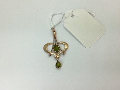 Lot 85 - A 9ct Rose Gold Art Nouveau Style Openwork...