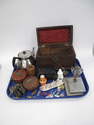 Lot 1427 - XIX Century Mahogany Tea Caddy (damaged),...