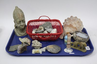 Lot 1392 - Mineral Specimens, bust, elephant family,...