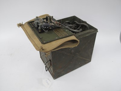 Lot 1422 - Signal Lamp in Military Green with Morse Code...