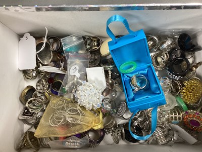 Lot 179 - A Selection of Assorted Costume Dress Rings :-...
