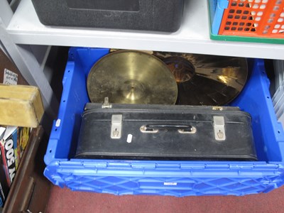 Lot 1255 - Musical instruments, including plush-lined...