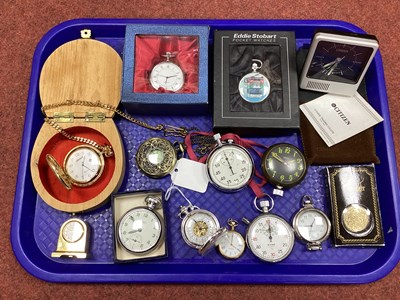 Lot 185 - TIM 7Jewels Openface Pocket Stop Watch,...