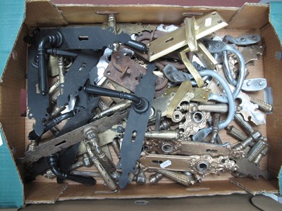 Lot 1155 - Large quantity of door handles and fittings,...