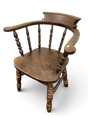 Lot 1581 - Railway Captain's Chair circa 1900 with...