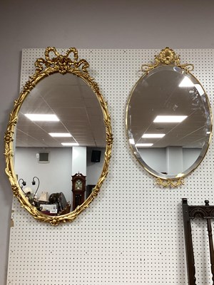 Lot 1514 - Morris Mirrors Oval Gilt Framed Wall Mirror,...