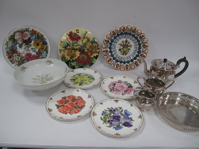 Lot 1263 - Old Tupton Wall Clock, Royal Albert Queen...