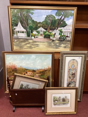 Lot 1512 - R. Sivell; Remote Country House, oil on canvas,...