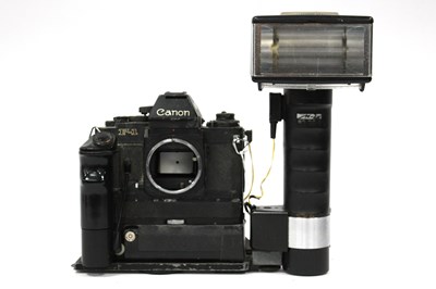 Lot 1024 - Canon F-1 35mm SRL Film Camera Body, black,...