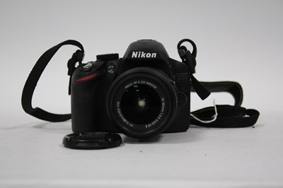 Lot 1050 - Nikon D3200 DSLR Camera with attached Nikkor...