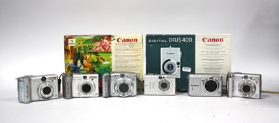 Lot 1073 - Canon Digital Compact Cameras to include IXUS...