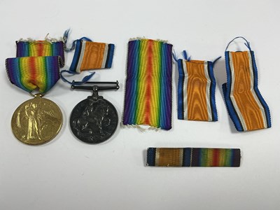 Lot 624 - WWI Durham Light Infantry Medal Duo,...