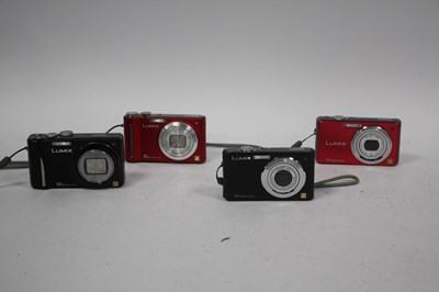 Lot 1092 - Panasonic Lumix Digital Compact Cameras to...