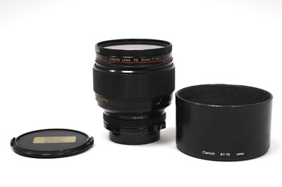 Lot 1153 - Canon FD L 85mm f/1.2 Lens, No.15428, Untested.