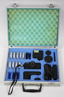 Lot 1038 - Pentax auto 110 Film Camera with attached...