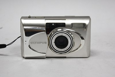 Lot 1138 - Olympus Mju-V 35mm Compact Film Camera, silver,...