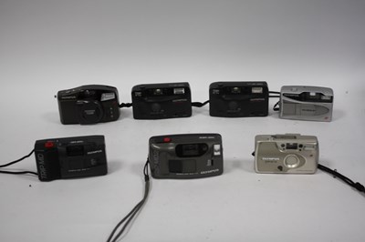 Lot 1077 - Olympus 35mm Compact Film Cameras together...