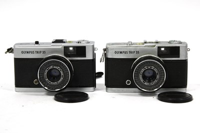 Lot 1015 - Two Olympus Trip 35 Film Cameras both with...