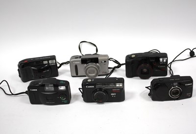 Lot 1030 - Canon 35mm Compct Film Cameras together...