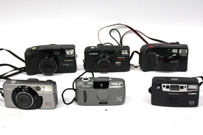 Lot 1034 - Canon 35mm Compact Film Cameras to include...