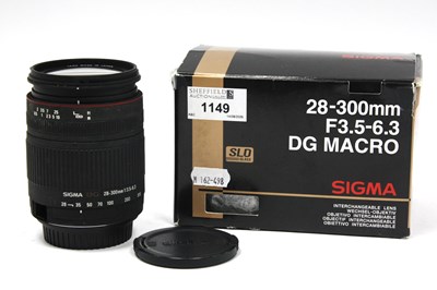 Lot 1149 - Sigma 28-300mm f/3.5-6.3 DG Lens canon fit,...