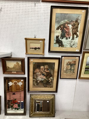 Lot 1500 - Gypsy Mirror, brass rectangular shaped mirror,...