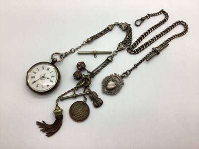 Lot 149 - A Hallmarked Silver Cased Openface Fob Watch,...