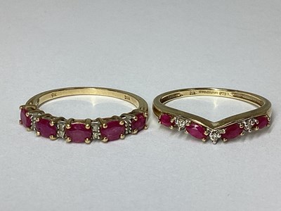 Lot 52 - A 9ct Gold Half Eternity Style Ring, the...