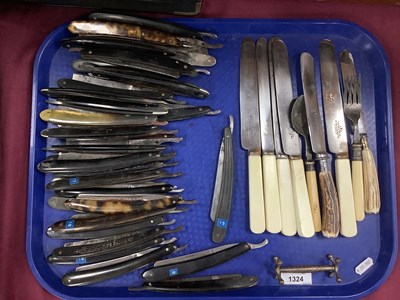 Lot 1324 - A Collection of Early XX Century Cut Throat...