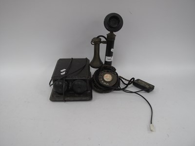 Lot 1443 - Early XX Century Candlestick Telephone, and...