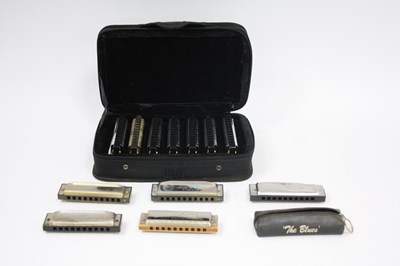 Lot 1341 - Collection of harmonicas, comprising Hohner...