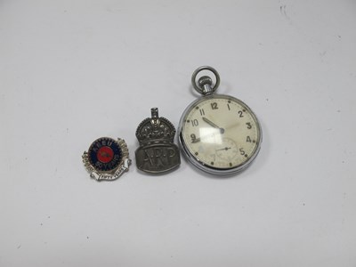 Lot 594 - WWII British Military Pocket Watch, unsigned...