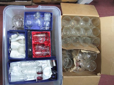 Lot 1201 - Four Boxes of Glassware, punch cups, many...