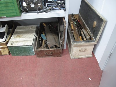Lot 1252 - Tools - saws, hand drills, coal hammer, etc,...
