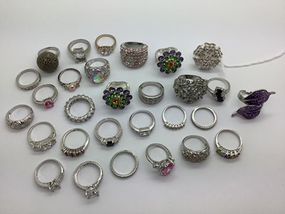 Lot 173 - A Collection of Assorted Costume Dress Rings,...