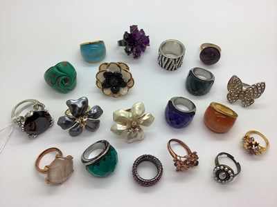 Lot 171 - Assorted Costume Dress Rings, including...