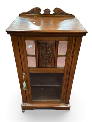 Lot 1594 - Early XX Century Walnut Music Cabinet, with...