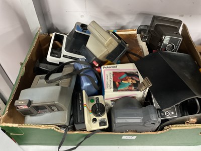 Lot 1118 - A large collection of Polaroid cameras to...