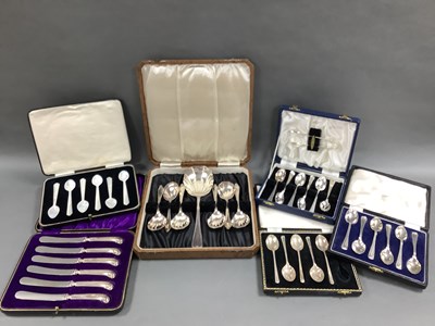 Lot 265 - A Set of Five Hallmarked Silver Teaspoons, in...