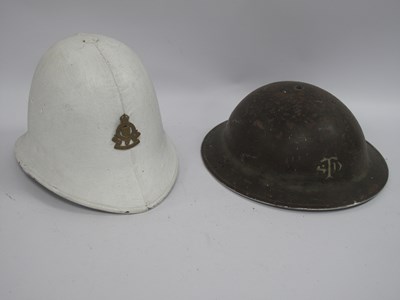 Lot 512 - WWII British Home Front Brodie Helmet, 'STD'...
