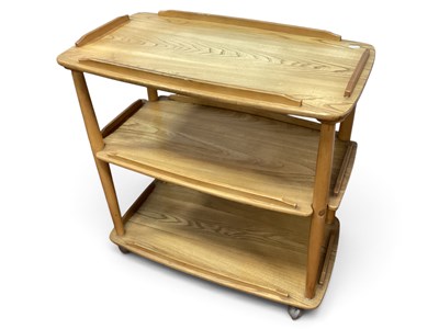 Lot 1585 - Ercol Style Blonde Tea Trolley, with...