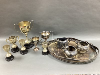 Lot 225 - A Selection of EPNS Trophies, of various sizes,...