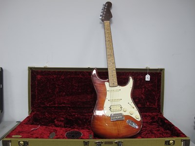 Lot 447 - Fender Select Stratocaster HSS Exotic Maple...