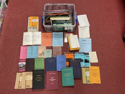 Lot 332 - A collection of railway themed literature to...