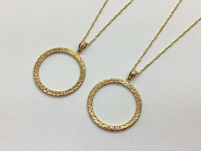 Lot 110 - Two 9ct Gold Ropetwist Chains, approximately...