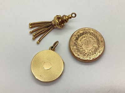 Lot 87 - An Antique Circular Locket Pendant, allover...
