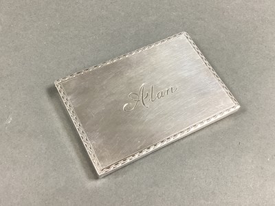 Lot 12 - A Modern Hallmarked Silver Card Case, RAL,...