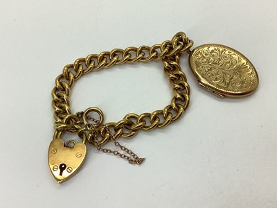 Lot 161 - An 18ct Gold Solid Curb Link Bracelet, to 18ct...