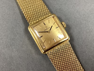 Lot 250 - Omega; An 18ct Gold Cased Automatic Ladies...